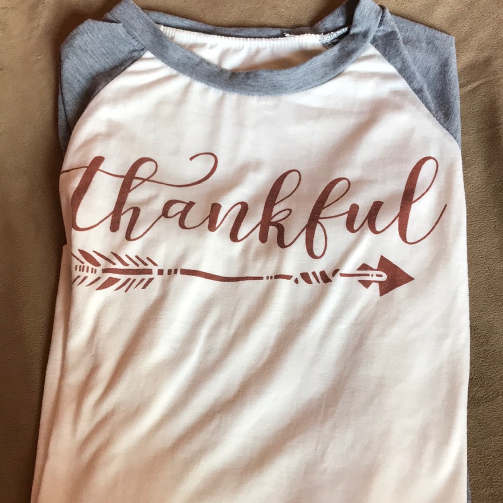 Thankful baseball tee